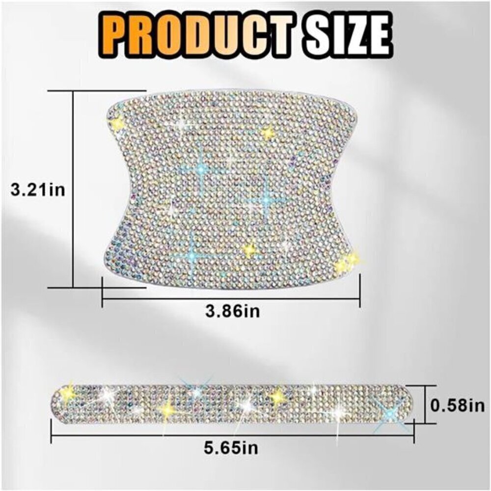 Car Door Handle Protector Bling Sticker Anti-Scratch, Universal Multi-Color - Picture 2 of 6